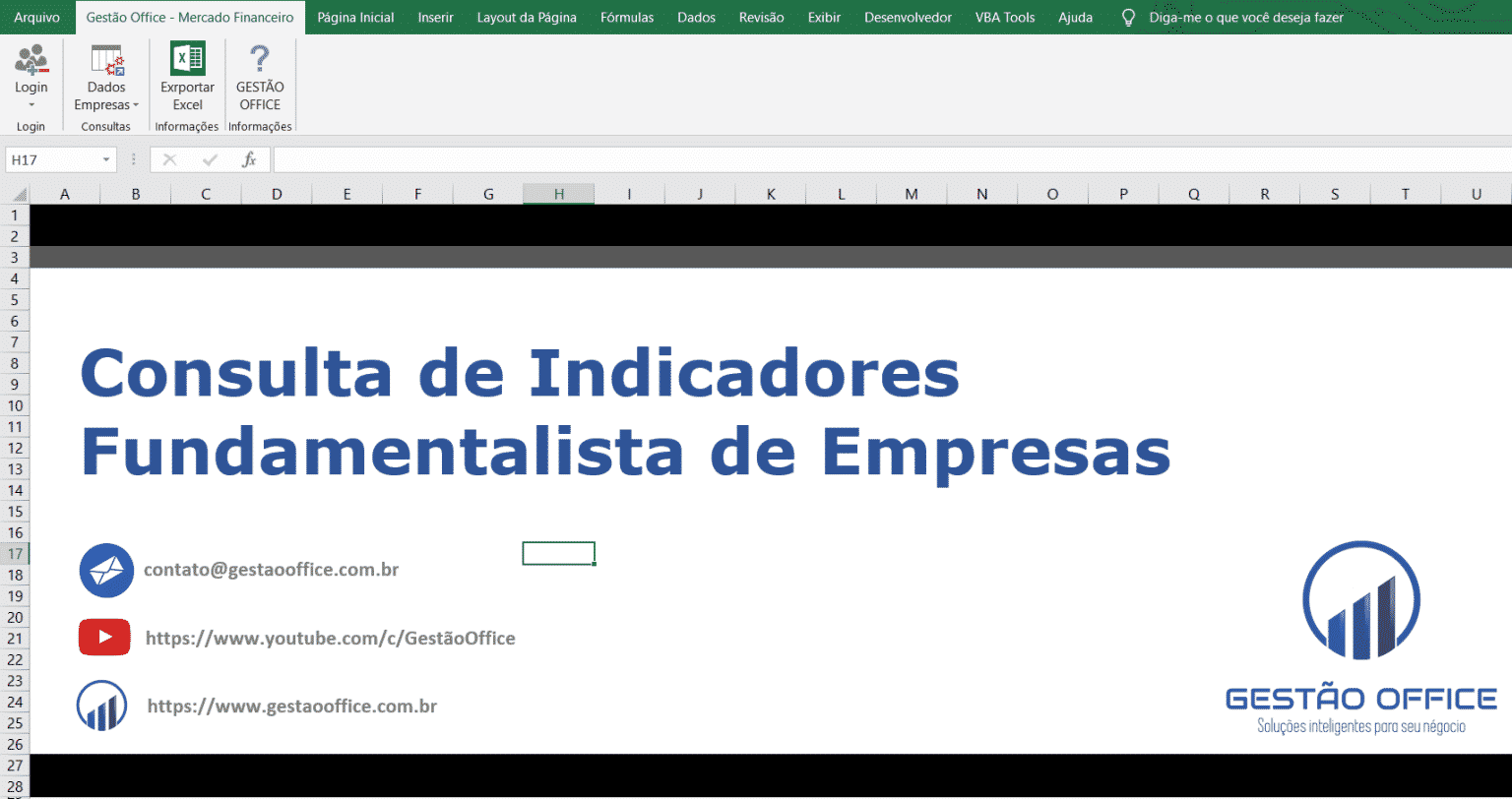 Planilha Excel De Consulta Indicadores Fundamentalistas E A Es